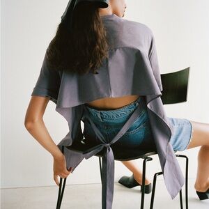 ZARA OPEN BACK T-SHIRT - SMALL - REF. 1165/681